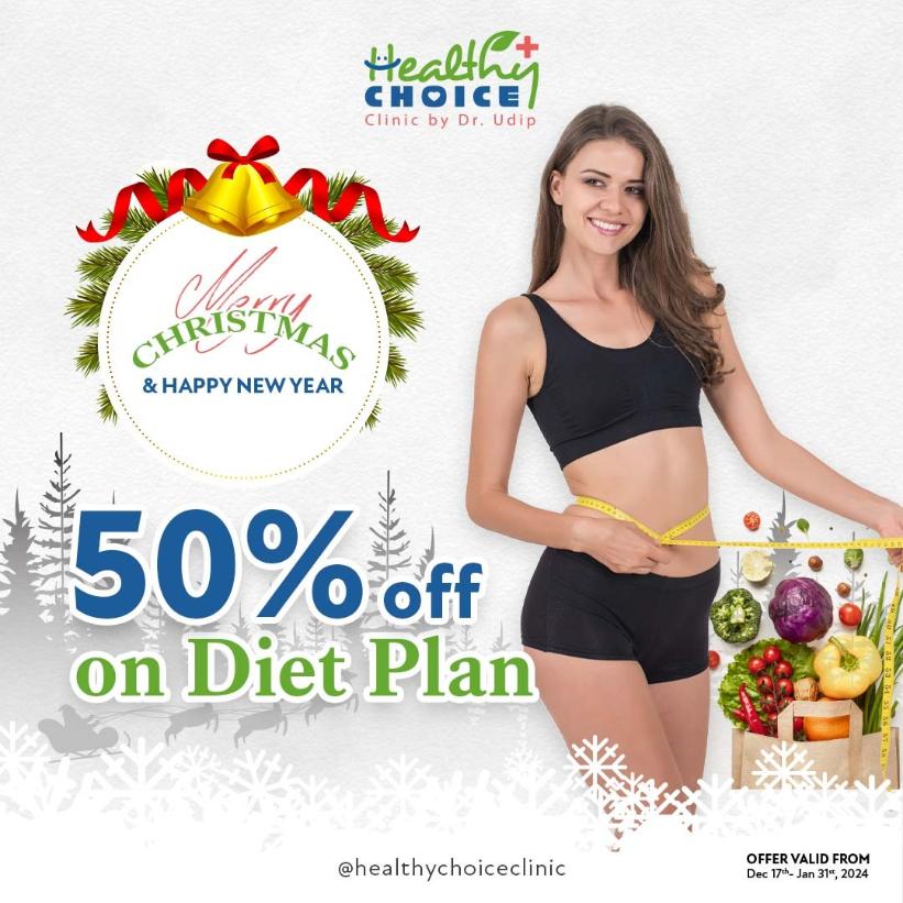 Healthy Choice Aesthetic Hospital Christmas and New Year 2024 Offer on Diet Plan